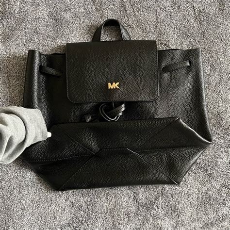 junie backpack michael kors black|Michael Michael Kors JUNIE' backpack .